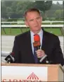  ?? ADAM COGLIANESE — NYRA FILE PHOTO ?? Chris Kay resigned as New York Racing Associatio­n CEO in January.