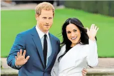  ?? Svatba čeká prince Harryho a Meghan Marklovou v sobotu 19. května v kapli svatého Jiří na zámku Windsor. FOTO ČTK/ AP ?? Ostře sledovaný pár.