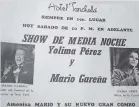  ??  ?? os cantantes Yolima Pérez y Mario Gareña actuarán en el Hotel Tonchalá.