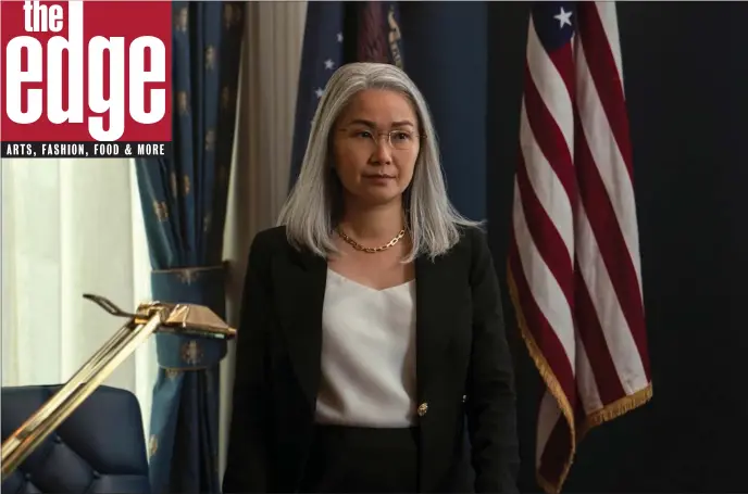  ?? PHOTO COURTESY NETFLIX ?? Hong Chau stars as White House Chief of Staff Diane Farr in the Netflix thriller “The Night Agent.”