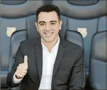  ?? FOTO: MANEL MONTILLA ?? Xavi Hernández, en el banquillo del Camp Nou