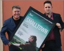  ?? Pat Shortt and Gerard Barrett at a screening of Smalltown in Classic Cinema, Listowel. ??