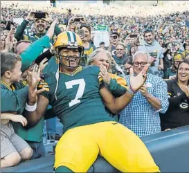  ?? FOTO: AP ?? Lambeau Field. Los Packers y su grada siempre han tenido una química muy especial