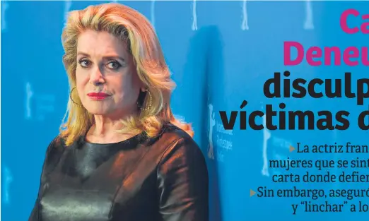  ??  ?? TALENTOSA. Catherine Deneuve fue nominada al premio Óscar como mejor actriz principal por su papel en el filme “Indochina” (1992).