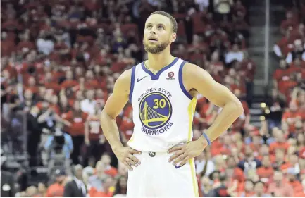 ??  ?? “I have confidence in myself and my teammates have confidence in me to do what I need to do,” Golden State Warriors guard Stephen Curry on poor shooting in the Western Conference finals. DAVID J. PHILLIP/AP