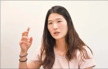  ?? JUNG YEON-JE/AFP ?? Former South Korean tennis player Kim Eun-hee at an interview with AFP in Seoul in May.