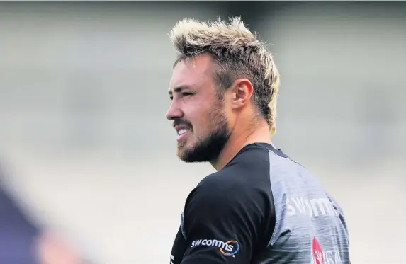  ?? Cameron Geran/PPAUK ?? > Exeter wing Jack Nowell will hope to be fit to face Toulouse in the European Champions Cup final next week after picking up a foot injury