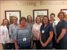  ?? SUBMITTED PHOTO ?? Phoenixvil­le Hospital has been recognized for its diagnosis and treatment of heart failure. In this photo is the hospital’s heart failure team, from left to right: Rebecca Nyman, Barbara O’Connor, Sandy Crabtree, Cheryl Wenrich-Smith, Sue Reichenbac­h, Rebecca Alt, Sharon Thomas and Kathleen Clarke.