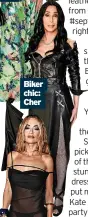  ?? ?? Biker chic: Cher