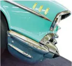  ?? WHEELBASE MEDIA ?? For most buyers, the ’57 Chevy’s speed was less important than its proportion­ed styling and affordable nature.