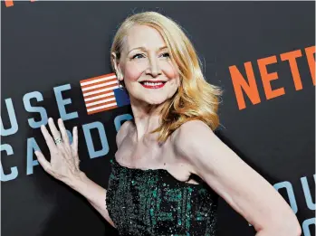  ?? MICHAEL TRAN/FILMMAGIC ?? Patricia Clarkson, at the October premiere of “House of Cards,” is one example of a woman in her 50s who is sticking with her long hair. Is the style right for you? That depends on whether you are using your long hair to make you look younger.— Frugal Shopper