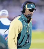  ?? JOSHUA C. CRUEY/AP FILE PHOTO ?? Willie Taggart is creating a culture of winning at USF.