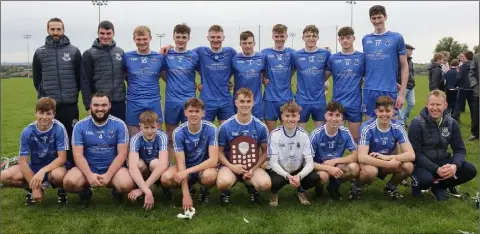  ??  ?? The successful Craanford squad with their mentors.