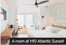 ??  ?? A room at H10 Atlantic Sunset
