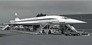  ??  ?? A British Airways Concorde