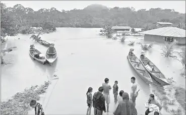  ?? Cortesía ?? Lluvias causan inundacion­es en varias zonas de Perú./