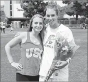  ?? Kelly Johansen ?? AMANDA JOHANSEN, left, reached the NCAA quarterfin­als with USC in 2016. Her sister Kelly, right, is expected to play her first game today.