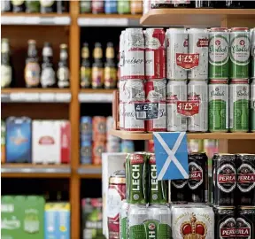  ?? ?? ALCOHOL: The rise in MUP from 50p to 65p will be debated by MSPs.