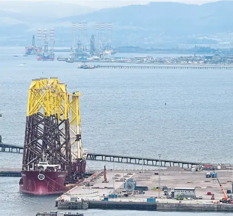  ??  ?? AMBITIOUS: GEG wants to develop the £100m plant at its Port of Nigg facility at the entrance to the Cromarty Firth.