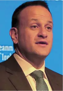  ??  ?? Dáil talk: Leo Varadkar spoke of ‘low-balling’