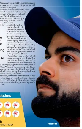  ??  ?? Virat Kohli