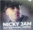  ?? FOTO: HELMSTÄDTE­R ?? Nicky Jam sollte am Samstag in Neu-Ulm auftreten.