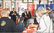  ?? Jim Skoczylas / Contribute­d photo ?? Thomaston area veterans and their families attended the fifth annual “Salute to Veterans” breakfast on Nov. 11 at the Thomaston Train Station.
