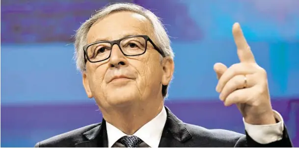  ?? BILD: SN/APA ?? Kommission­spräsident Jean-Claude Juncker: „Wenn es um Institutio­nen geht, (…) bin ich auch nicht frei von Träumen. Aber ich bin kein Träumer.“