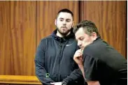  ?? Picture: EUGENE COETZEE ?? READY TO PLEAD: Dylan Cullis appeared in the Gqeberha high court yesterday in connection with the murder of Bay mother Vicki Terblanche. Cullis was supported in court by his father, William