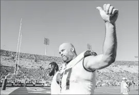  ?? Robert Gauthier Los Angeles Times ?? THE RAMS’ Andrew Whitworth, a Thousand Oaks resident, urged teammates to take action after a mass shooting near their practice facility.