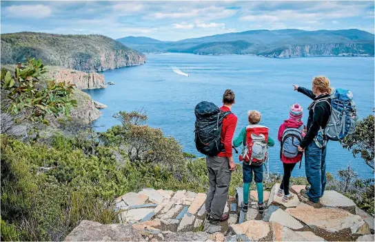 ?? TASMANIA PARKS AND WILDLIFE SER ?? The Three Capes Track, on the Tasman Peninsula, hosts just 48 hikers a day.