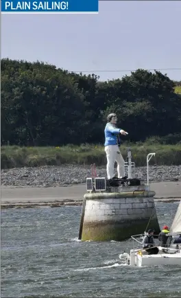  ??  ?? Leaving the channel at the J24 Sailing Nationals hosted by Sligo Yacht Club last Saturday. Pic: Carl Brennan