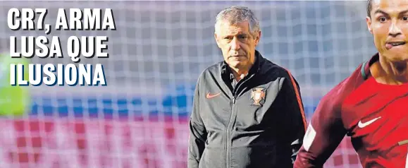  ?? AFP ?? El técnico Fernando Santos espera dar una nueva sorpresa.