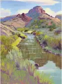  ??  ?? 3
Meyer Gallery, Summer on the Rio Grande, oil on canvas, 40 x 30", by Ken Daggett.
3