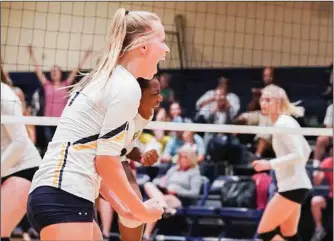  ?? Photo courtesy Darcy Brown ?? TMU sophomore and Hart High grad Madi Fay is expected to be a factor for Mustang women’s volleyball this season both as an opposite and an outside hitter.