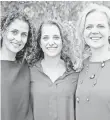  ?? JEFF BENDER FOR HOPSKIPDRI­VE ?? From left, HopSkipDri­ve founders Carolyn Yashari Becher, Joanna McFarland and Janelle McGlothlin.