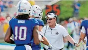  ?? [AP PHOTO] ?? Tulsa coach Philip Montgomery said close doesn’t count when it comes to losing football games.