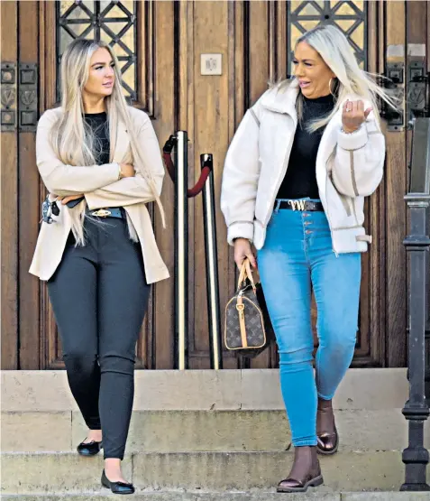  ?? ?? Megan Breen, left, is accused of an ‘inappropri­ate relationsh­ip’ with an unnamed prisoner – charges she denied yesterday at Cardiff Crown Court