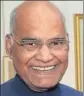  ??  ?? President Ram Nath Kovind