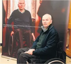  ??  ?? Peter Heathwood, who was paralysed in a shooting in 1979. He told James Nesbitt his father dropped dead, mistakenly believing Peter had been killed