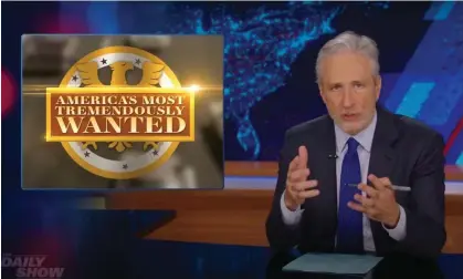  ?? Photograph: Youtube ?? Jon Stewart on the media’s coverage of Trump’s criminal trial: ‘If the media tries to make us feel like the most mundane bullshit is earthshatt­ering, we won’t believe you when it’s really interestin­g.’