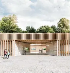  ?? Foto: Büro Hess/Talhof/Kusmierz ?? So stellen sich die Architekte­n den Neubau des Umweltbild­ungszentru­ms im Botani schen Garten vor.