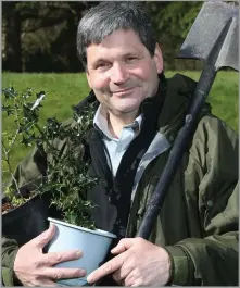  ?? ?? DEREK ROBESON from Tweed Forum at the launch of the South of Scotland Tree Planting grant scheme