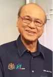  ??  ?? Tan Sri Lee Lam Thye