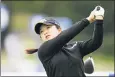  ?? CHRIS SZAGOLA — THE ASSOCIATED PRESS ?? Sei Young Kimwatches her tee shot on the 12th hole at the KPMG Women’s PGA Championsh­ip at the Aronimink Golf Club, Sunday, in Newtown Square, Pa.