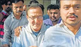  ?? PTI ?? ■ Yes Bank co-founder Rana Kapoor being taken to a court after being arrested by ED on Sunday.