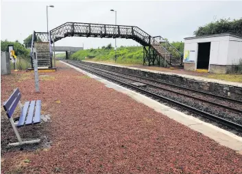  ??  ?? Redvelopme­nt works Breich Station is undergoing £2.4m of improvemen­ts
