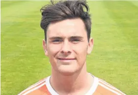  ??  ?? Back to the future Jordan Hart, 22, has regained the Ayr United gloves