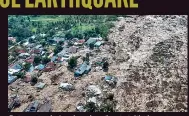  ??  ?? Footage captured using a drone shows the extent of the damage to Petobo Village in Palu