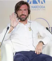  ?? ANSA ?? Andrea Pirlo, 34 anni, ospite d’eccezione a Dubai